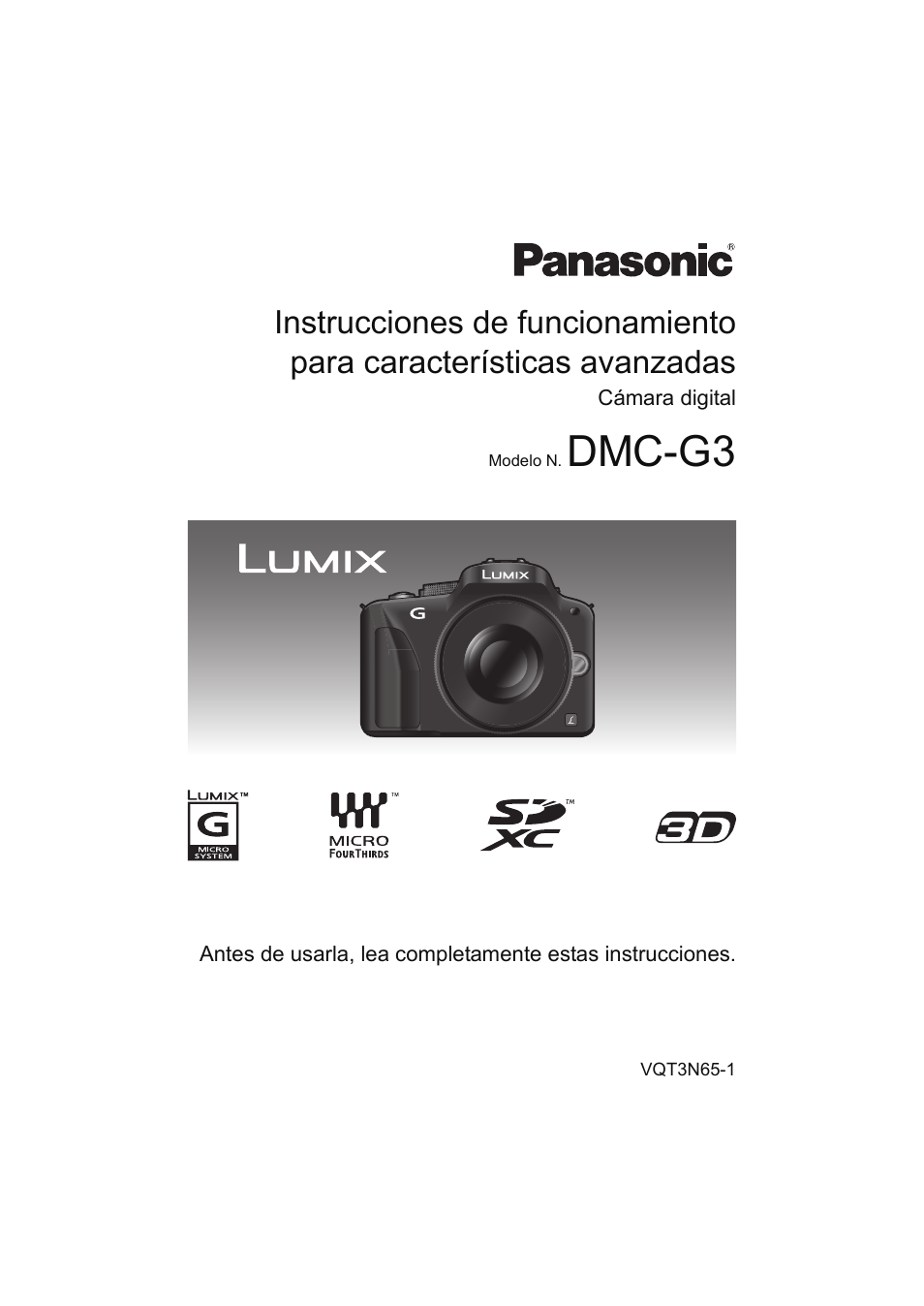 Panasonic DMCG3XEC Manual del usuario | Páginas: 208