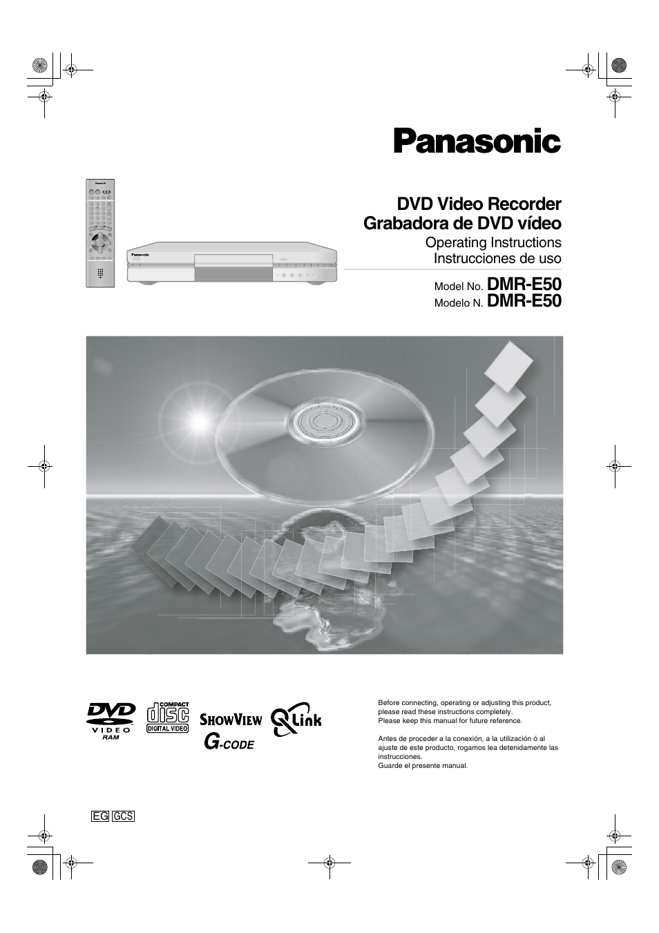 Panasonic DMRE50EG Manual del usuario | Páginas: 73