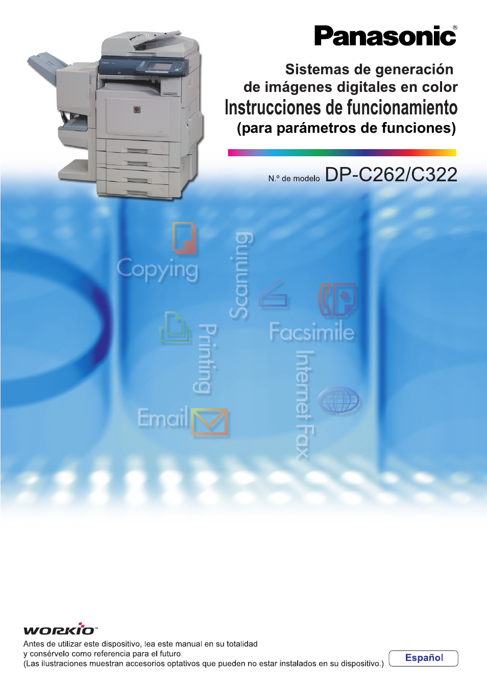 Panasonic DPC262 Manual del usuario | Páginas: 82