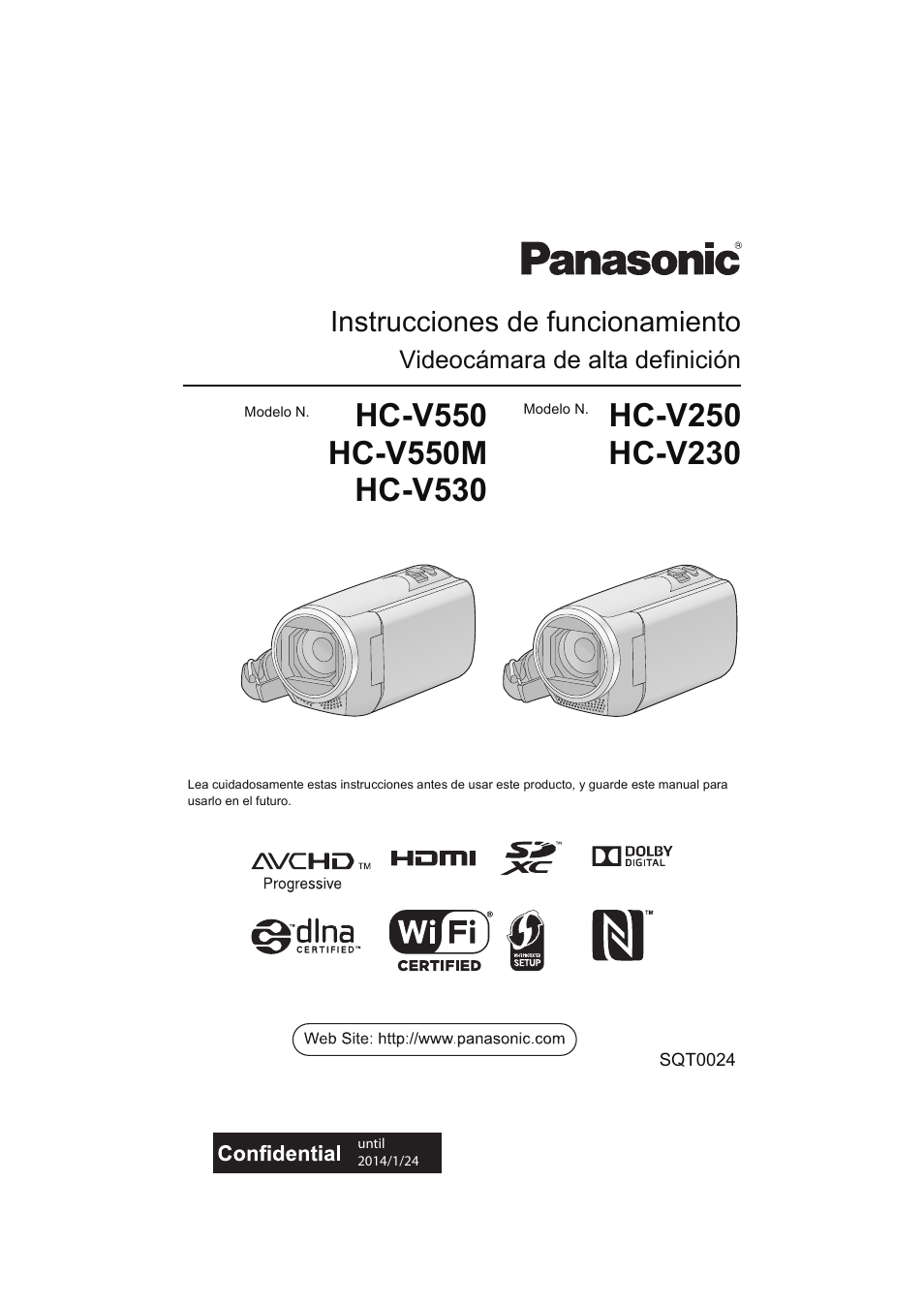 Panasonic HCV250EC Manual del usuario | Páginas: 214