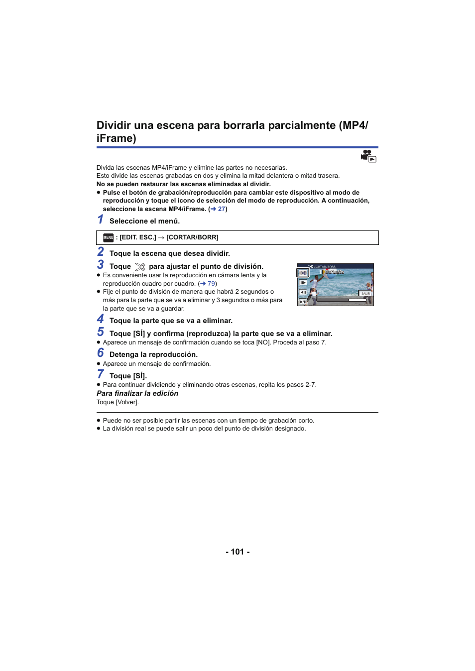 Panasonic HCV250EC Manual del usuario | Página 101 / 214