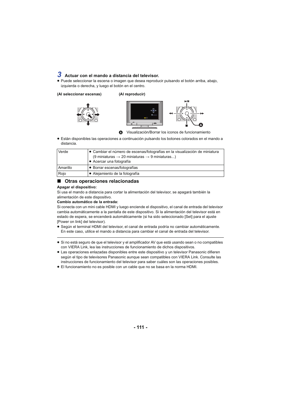 Otras operaciones relacionadas | Panasonic HCV250EC Manual del usuario | Página 111 / 214