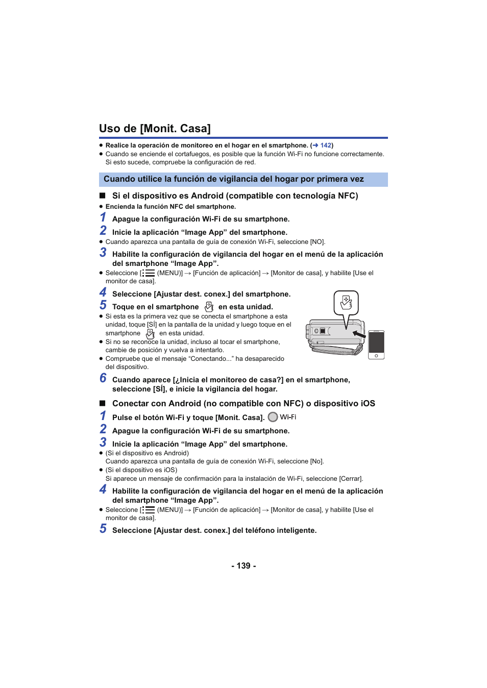 Uso de [monit. casa | Panasonic HCV250EC Manual del usuario | Página 139 / 214