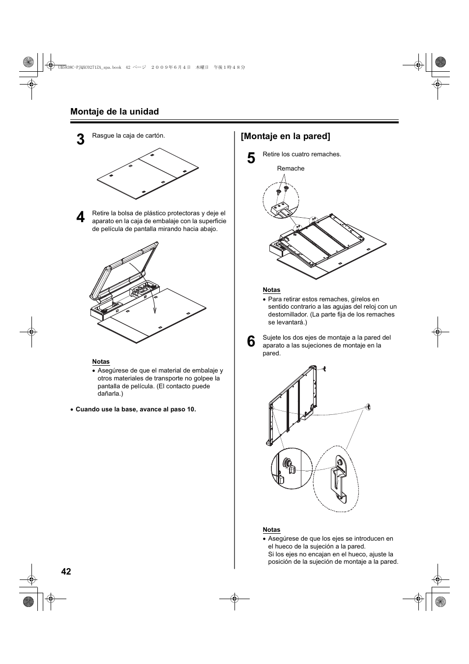Panasonic UB5838C Manual del usuario | Página 42 / 56