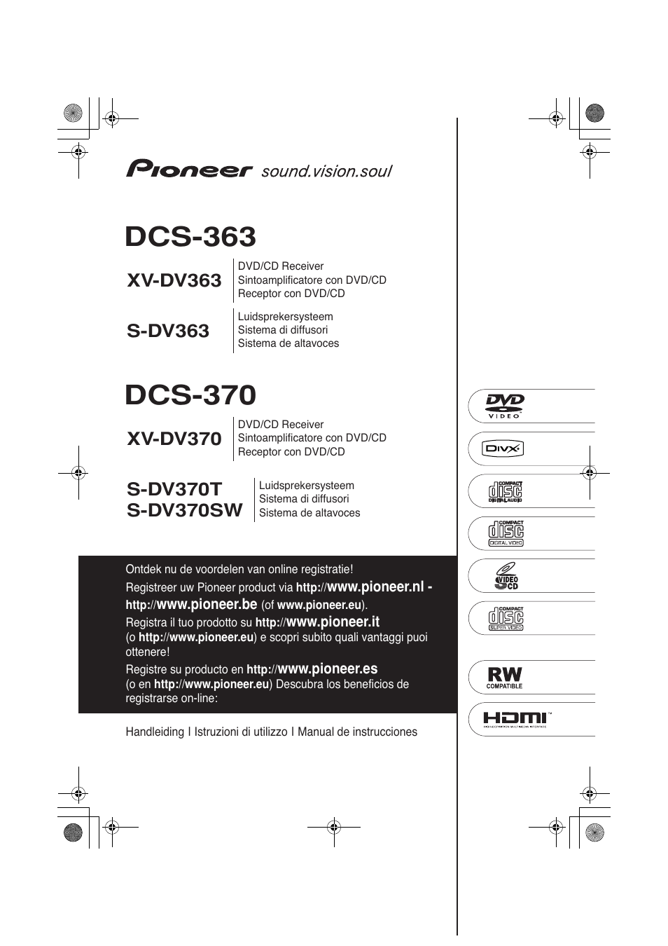 Pioneer DCS-363 Manual del usuario | Páginas: 140