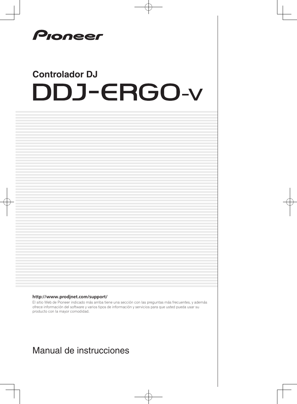 Pioneer DDJ-ERGO-V Manual del usuario | Páginas: 34
