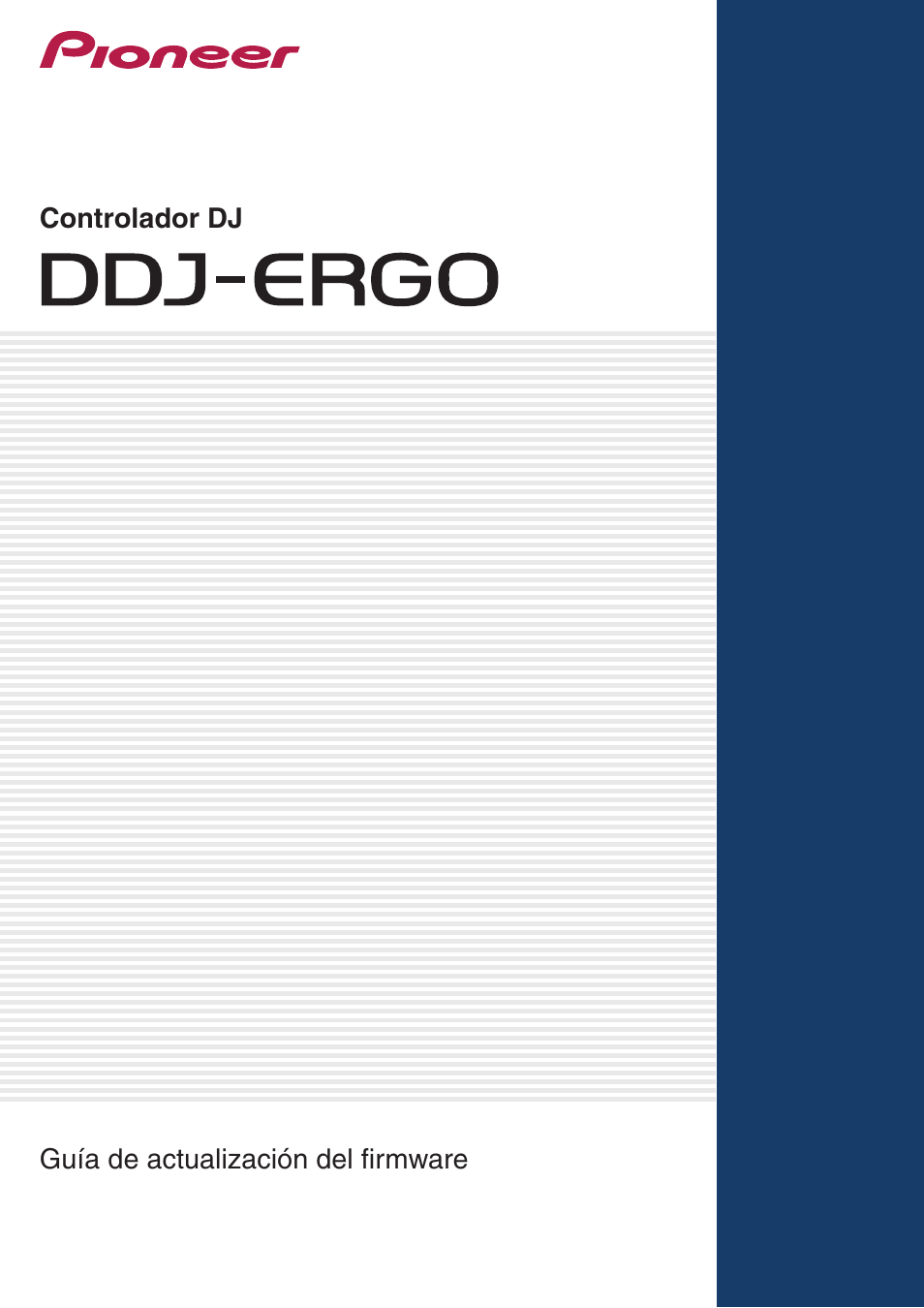 Pioneer DDJ-ERGO-V Manual del usuario | Páginas: 2