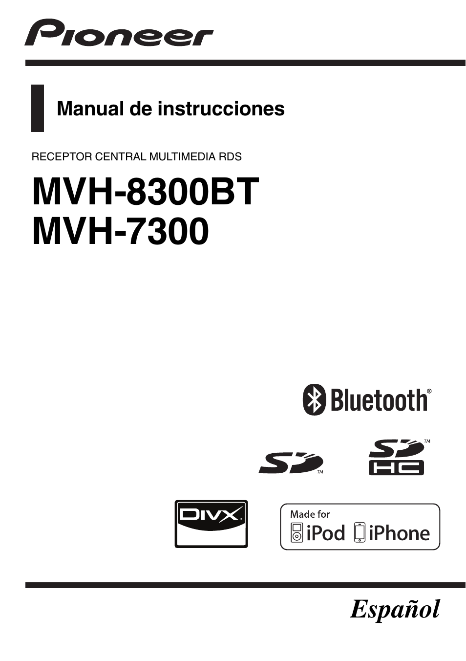 Pioneer MVH-7300 Manual del usuario | Páginas: 56