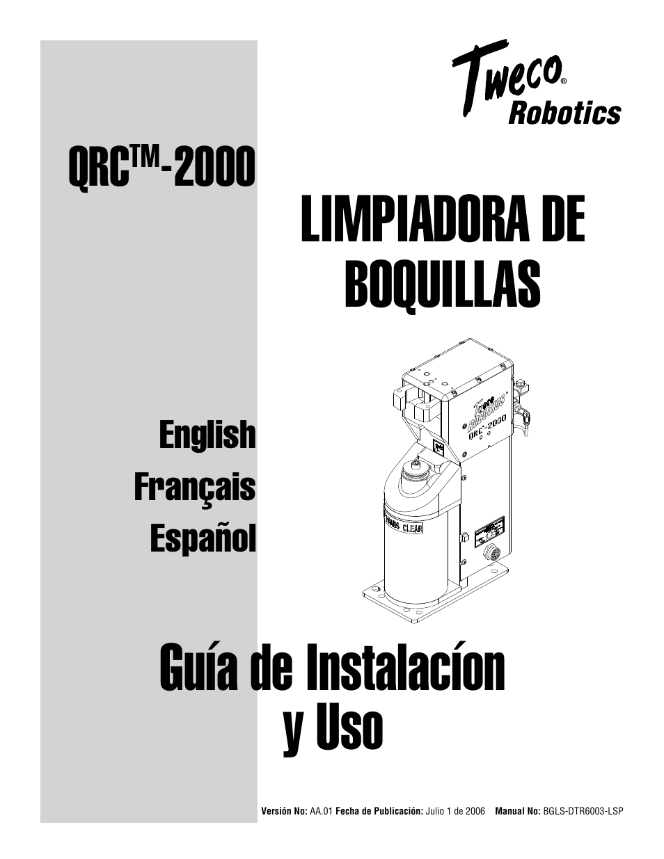 Tweco QRC-2000 Manual del usuario | Páginas: 26