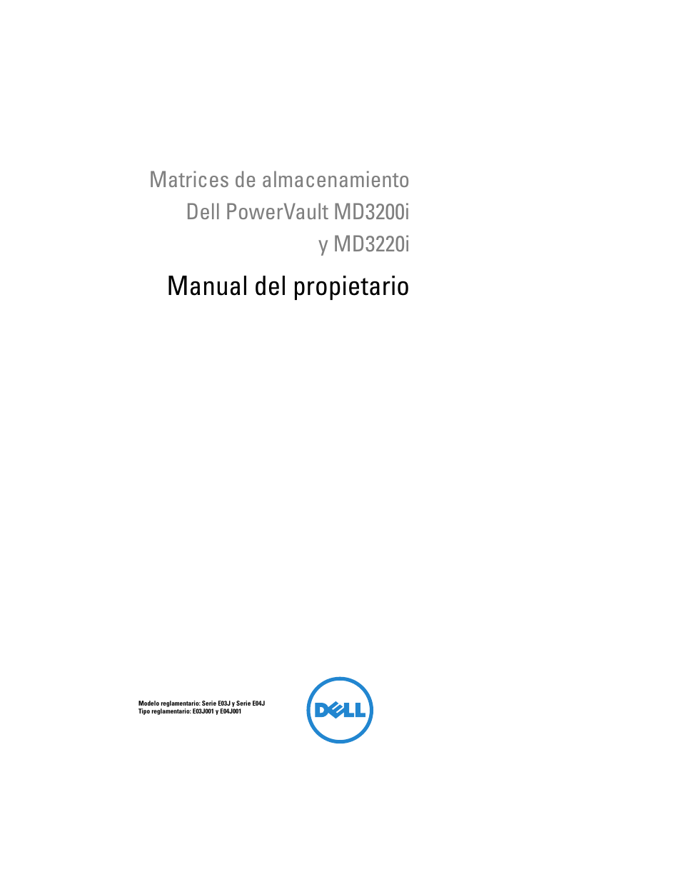 Dell PowerVault MD3200i Manual del usuario | Páginas: 318