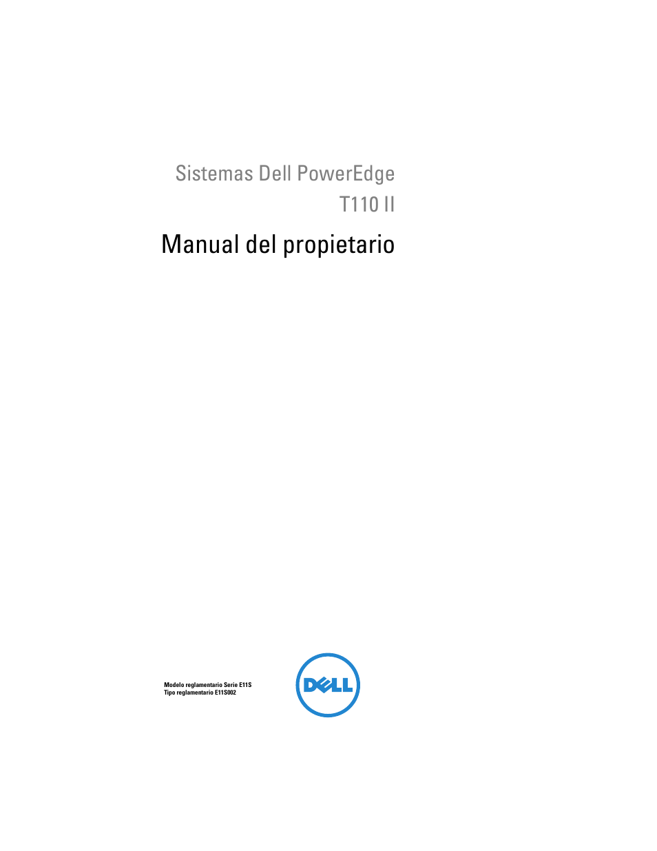 Dell PowerEdge T110 II Manual del usuario | Páginas: 146