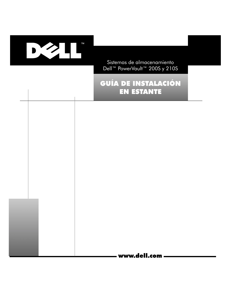 Dell PowerVault 210S (SCSI) Manual del usuario | Páginas: 30