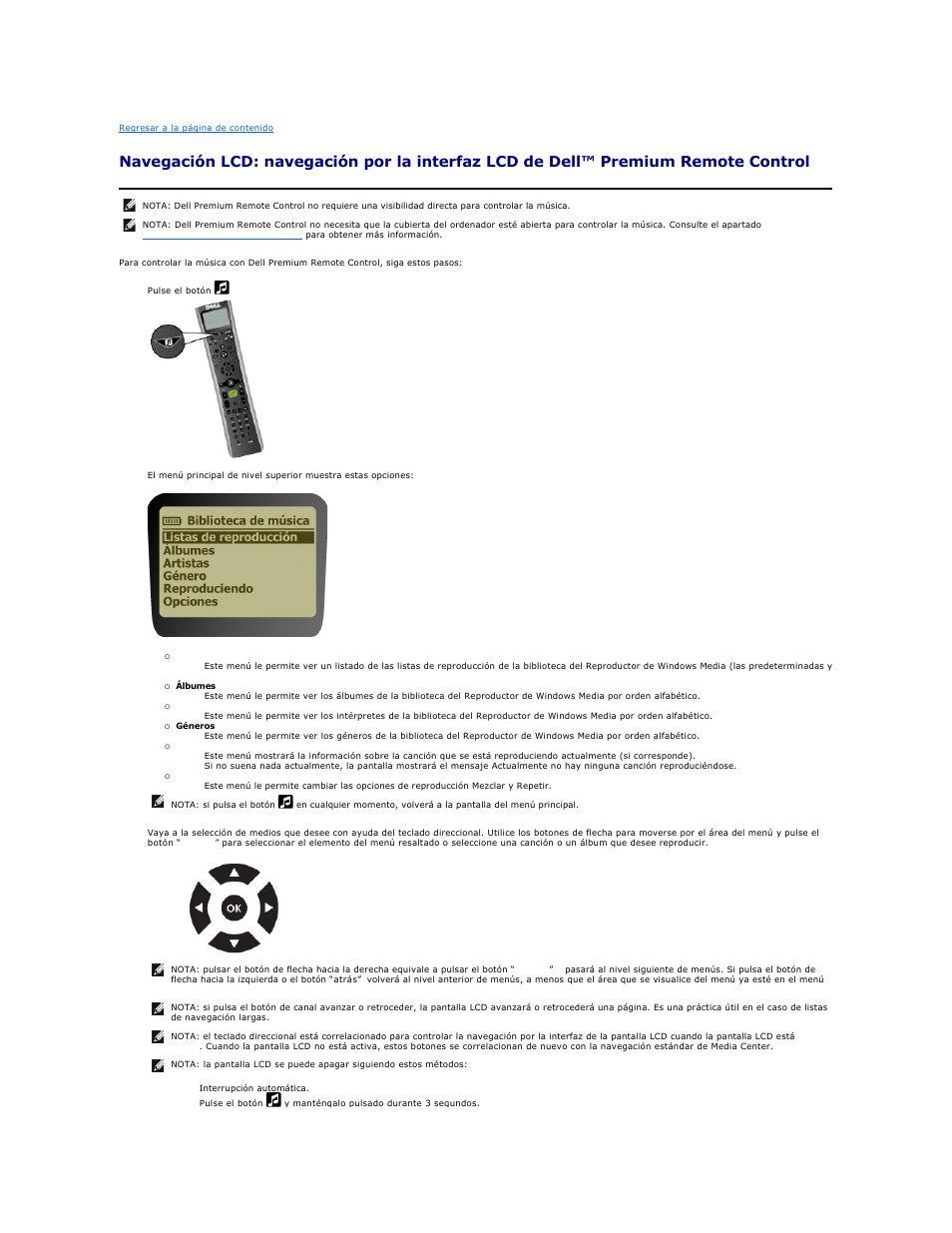Dell Premium Remote Control Manual del usuario | Página 4 / 21