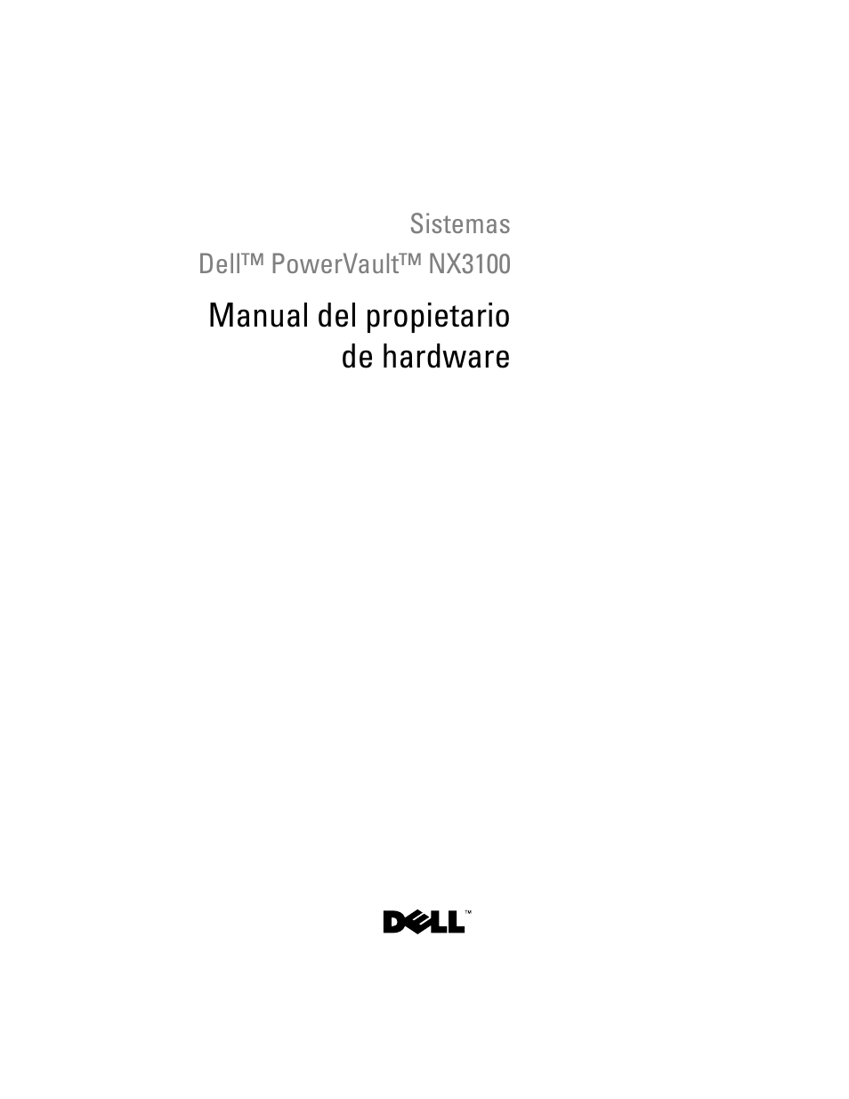 Dell PowerVault NX3100 Manual del usuario | Páginas: 182
