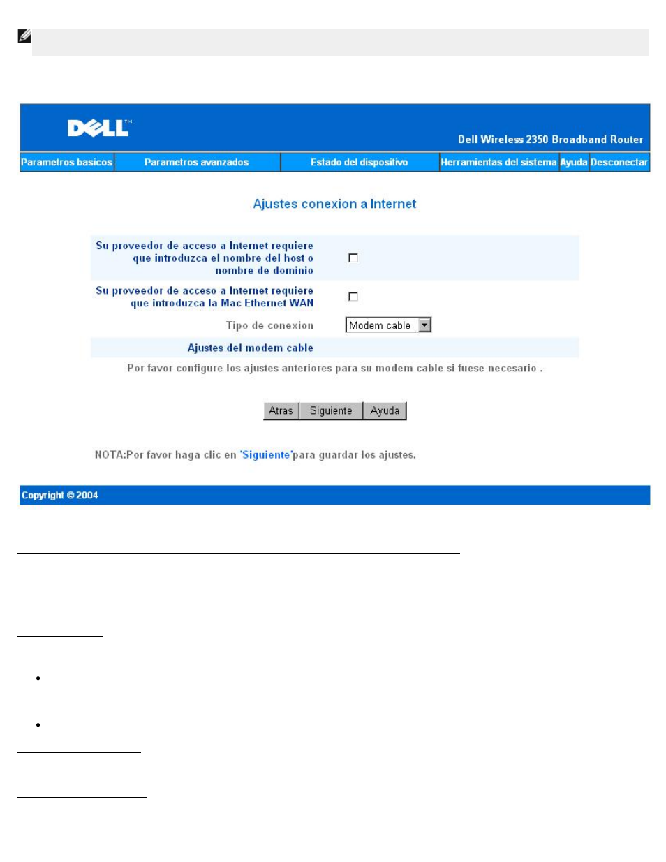 Dell 2350 Wireless Broadband Router Manual del usuario | Página 603 / 636