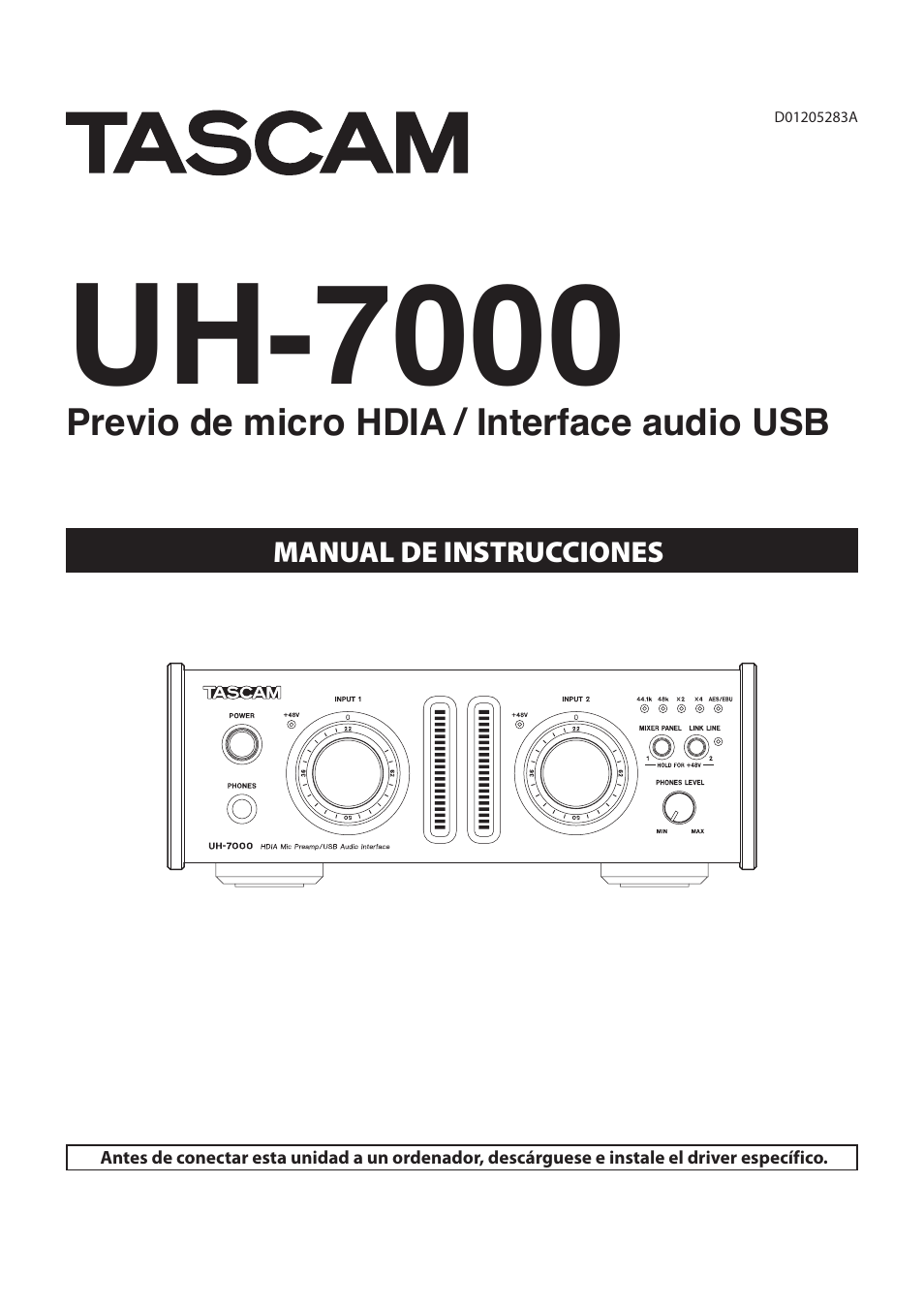 Teac UH-7000 Manual del usuario | Páginas: 36