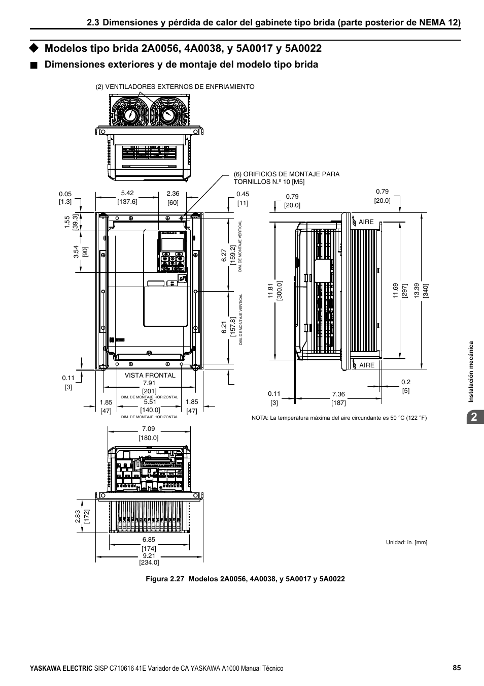 Yaskawa CIMR-AU 200V Manual del usuario | Página 85 / 840