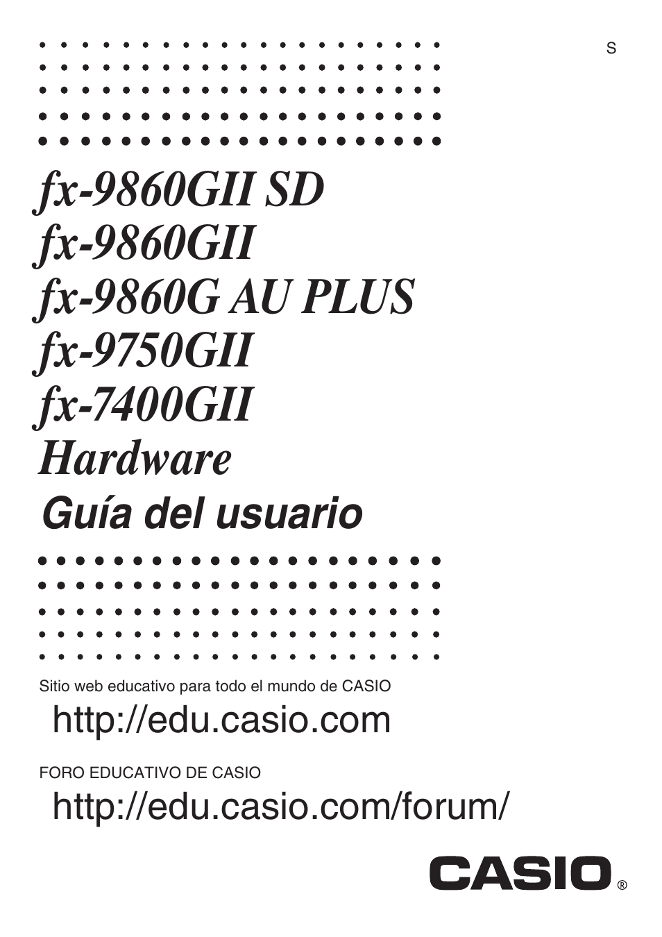 Casio FX-9750GII Manual del usuario | Páginas: 17
