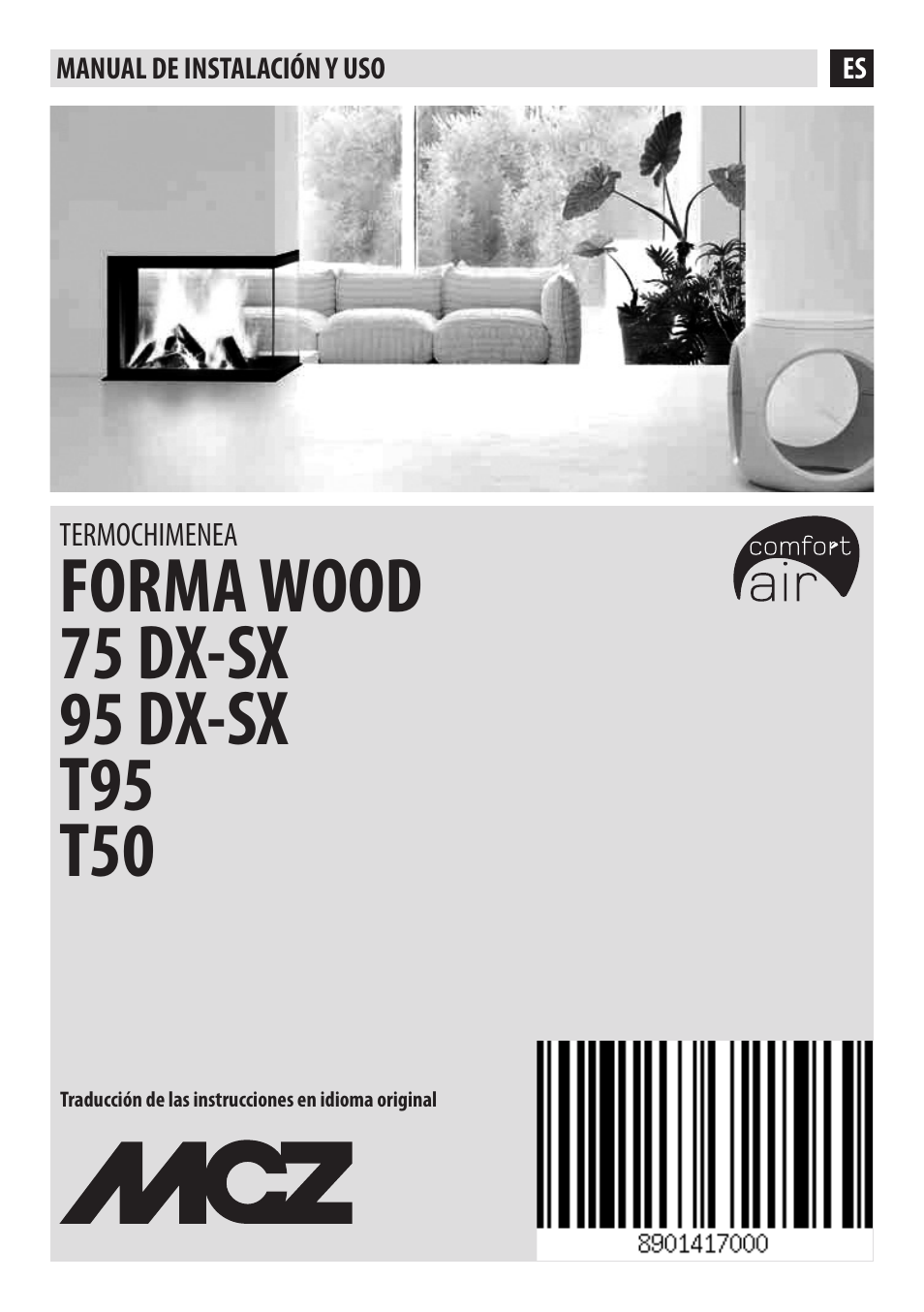 MCZ Forma Wood 75 Dx - mod.2012 Manual del usuario | Páginas: 40