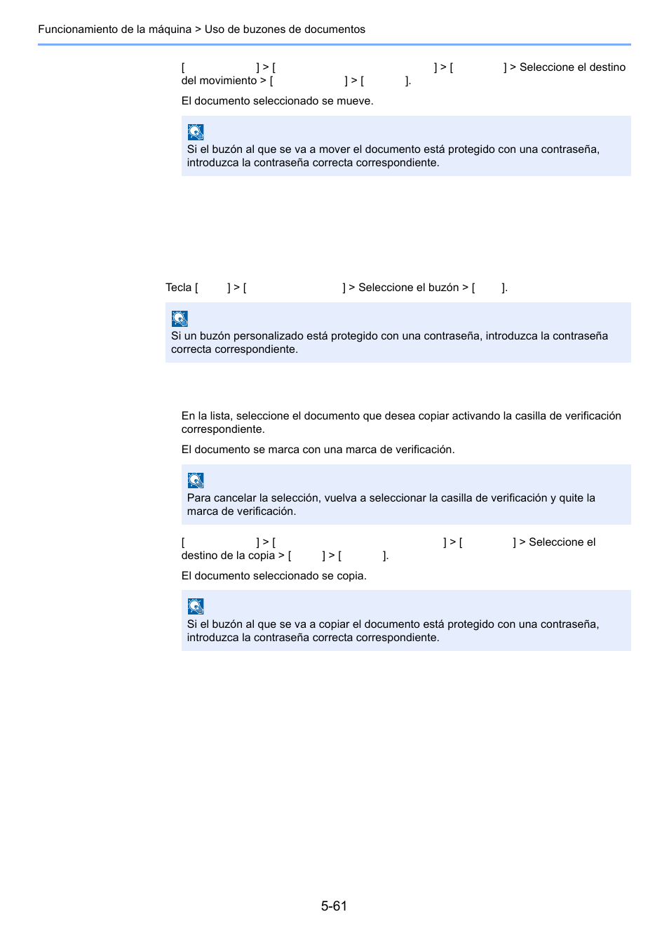 Copia de documentos de un buzón, Personalizado a otros buzones -61 | Kyocera Taskalfa 3511i Manual del usuario | Página 253 / 623