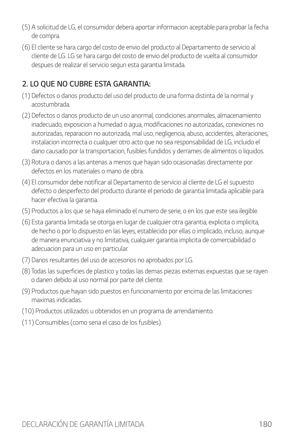 LG G6 H872 Manual del usuario | Página 181 / 185
