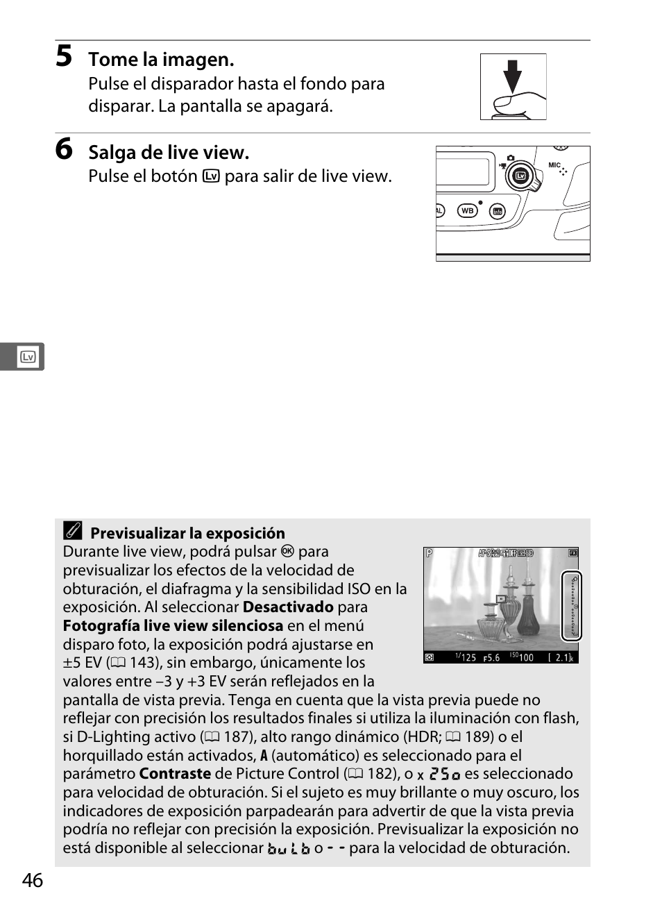 Nikon D5 Manual del usuario | Página 68 / 420