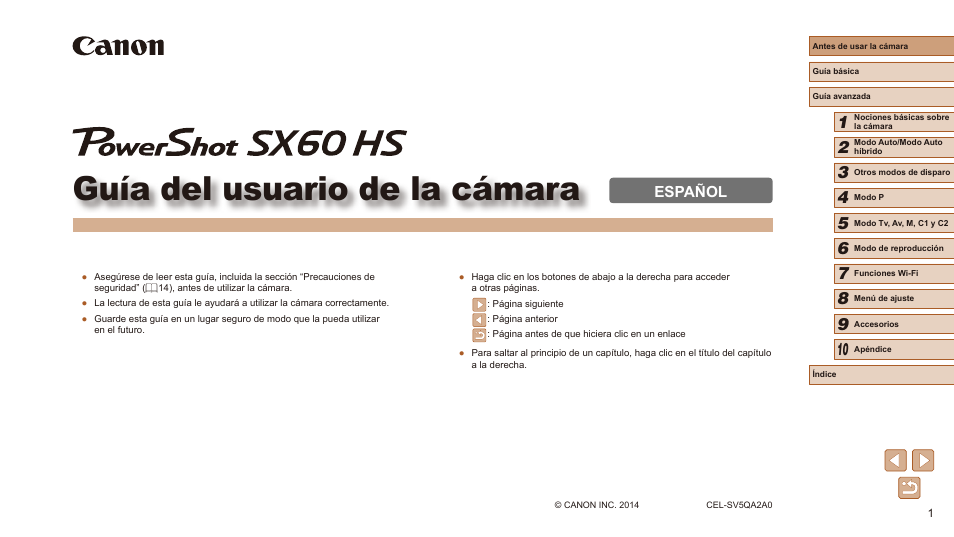 Canon PowerShot SX60 HS Manual del usuario | Páginas: 203